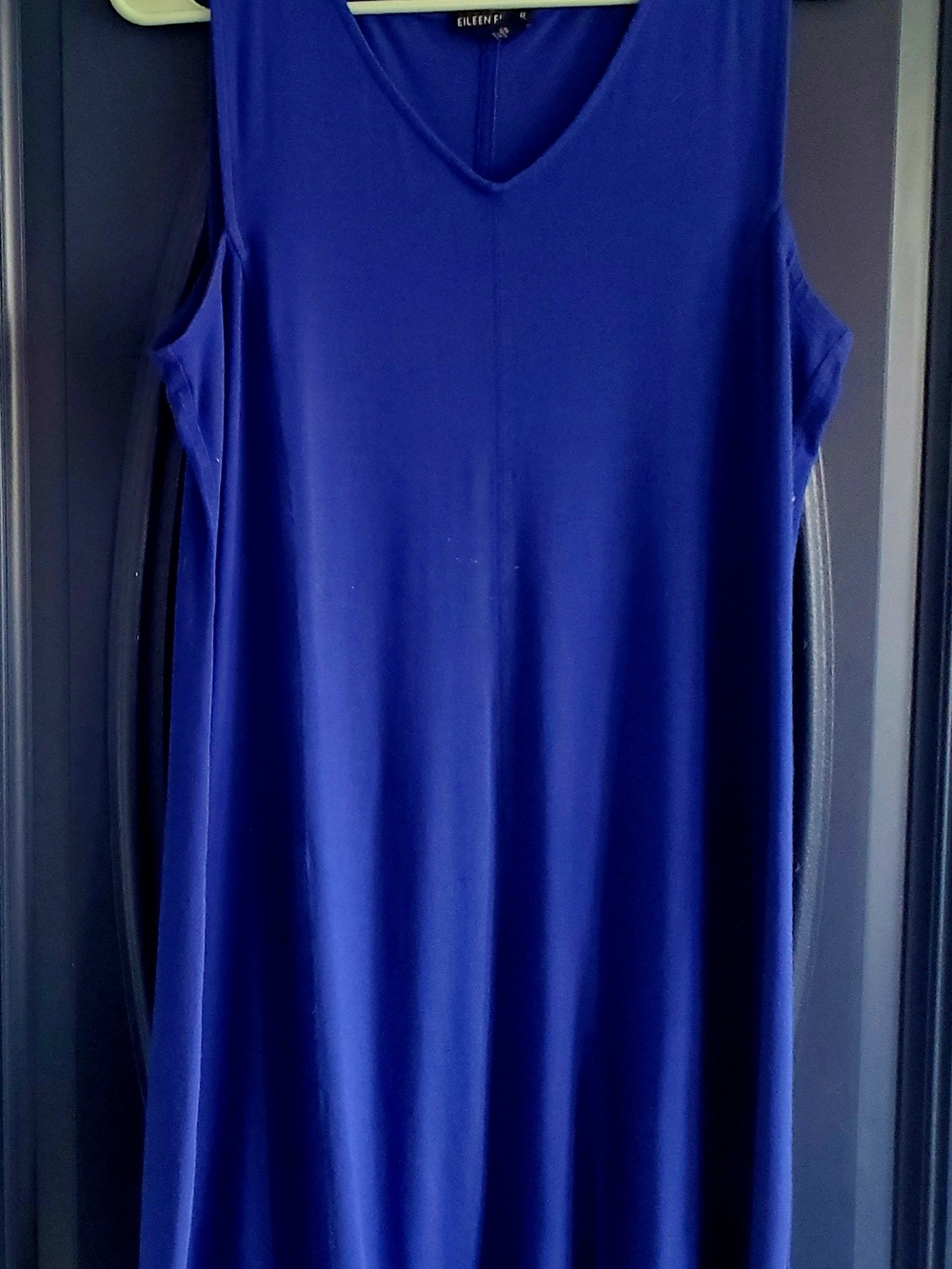 Eileen Fisher Sleeveless Mini Dress in Cobalt Blue